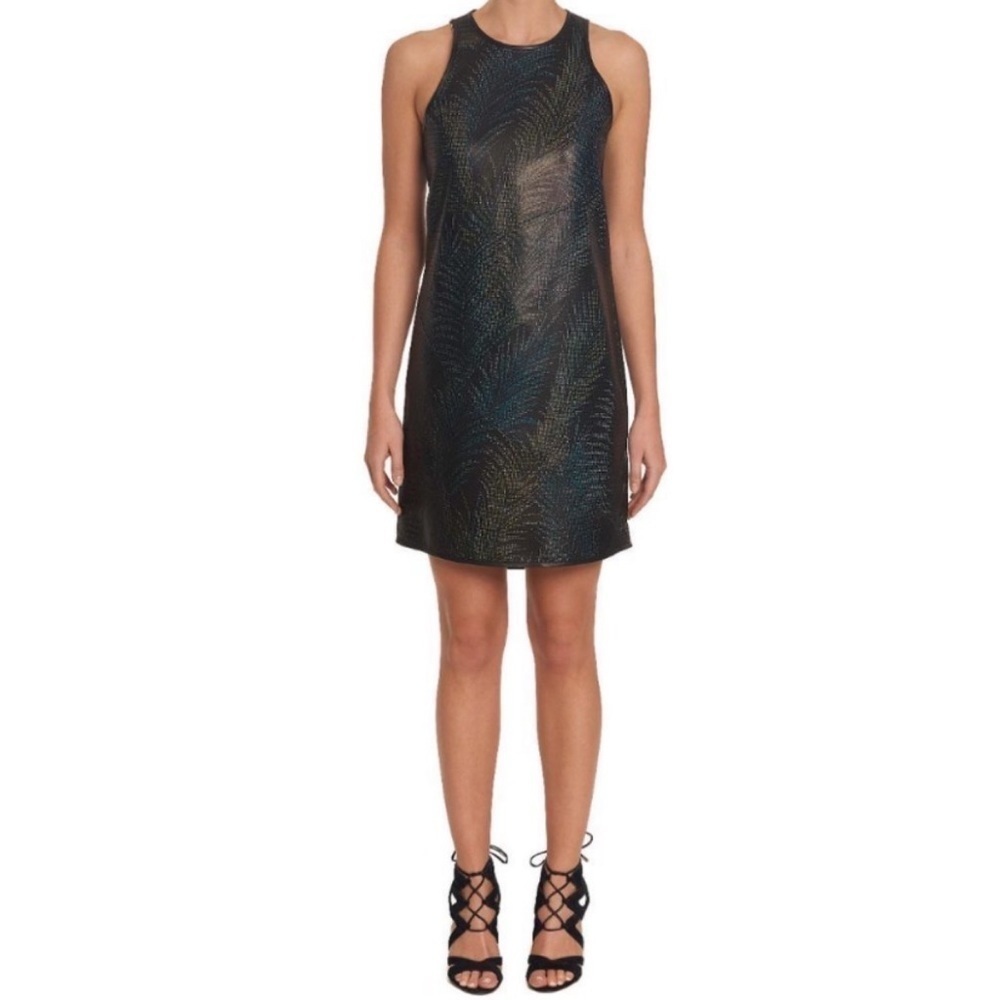 Robert Graham Emma Lambskin Perforated Dress
